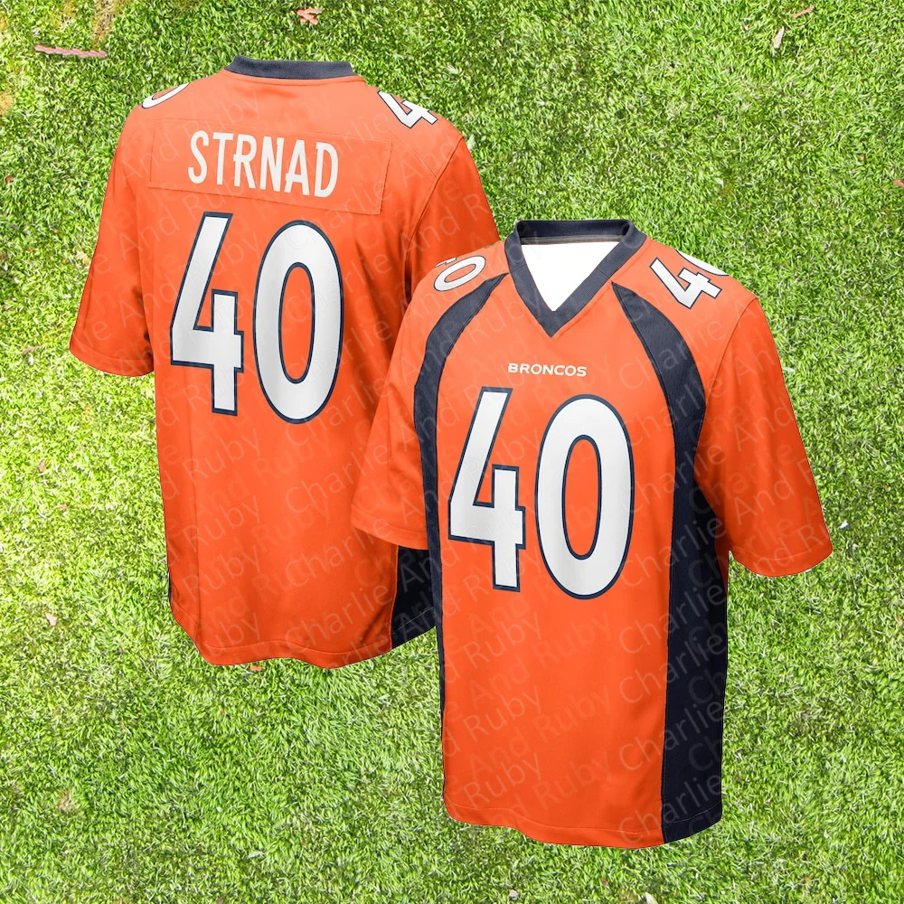 Jersey No.11/40/89 Ben Dinucci Justin Strnad Brandon Johnson Denver Broncos Game Retired Player Jersey Fashion Retro Clothing