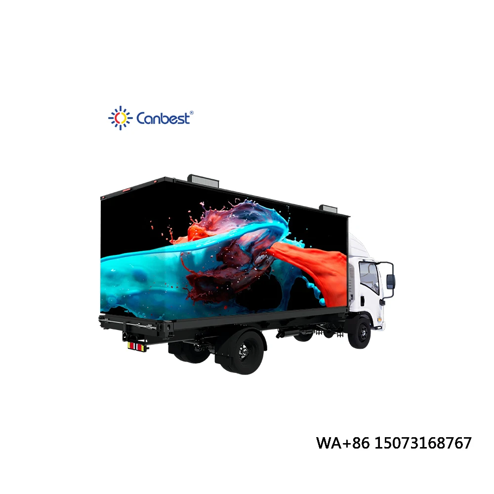 

Canbest 13FT 16FT Led Mobile Billboard Truck Box Led Screen Outdoor Advertising Truck Seamless Mobile Truck Led Display