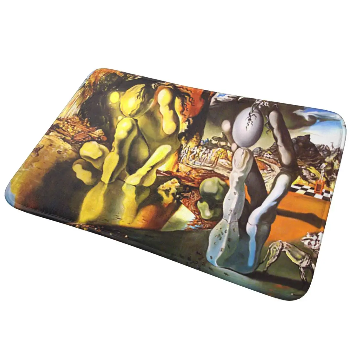 Painting Metamorphosis Of Narcissus Salvador Dali Anti-slip Doormat Floor Mat Carpet Rug for Kitchen Entrance Home Footpad Mats