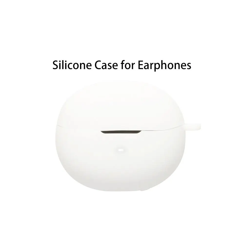 Anti-fall Earphone Case Silicone with Carabiner Earbuds Cover Shockproof Anti Scratch for QCY MeloBuds N70