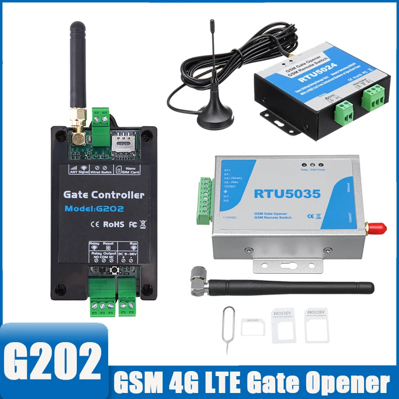 GSM 4G LTE Gate Opener Automatic Goor Gsm Relay Switch For Sliding Swing Garage Gate Opener Replace Home Security Remote Control