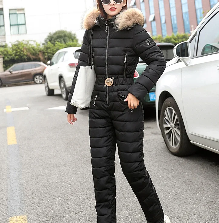 women's One Piece Ski Jumpsuit Breathable Snowboard Jacket Skiing Pant Sets Bodysuits Outdoor Snow Suits Women Winter Clothing