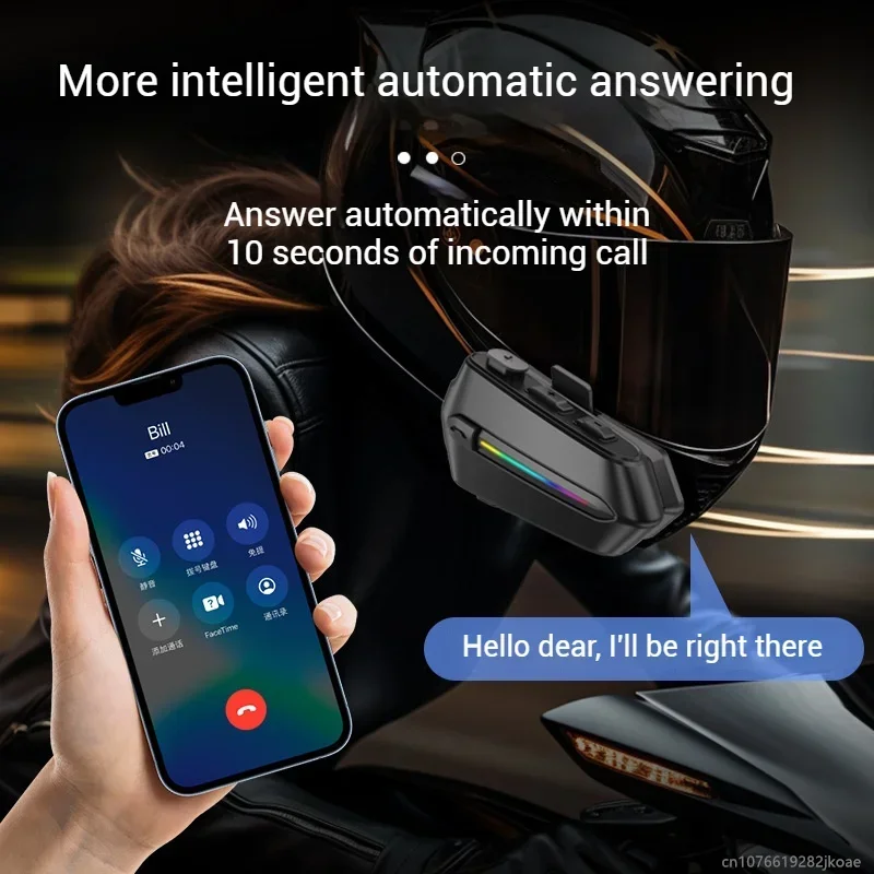 جديد C5S دراجة نارية خوذة سماعة رأس بخاصية البلوتوث IPX6 مقاوم للماء ذكي الحد من الضوضاء HiFi ستيريو HD هيئة التصنيع العسكري دعوة سماعات الموسيقى #5