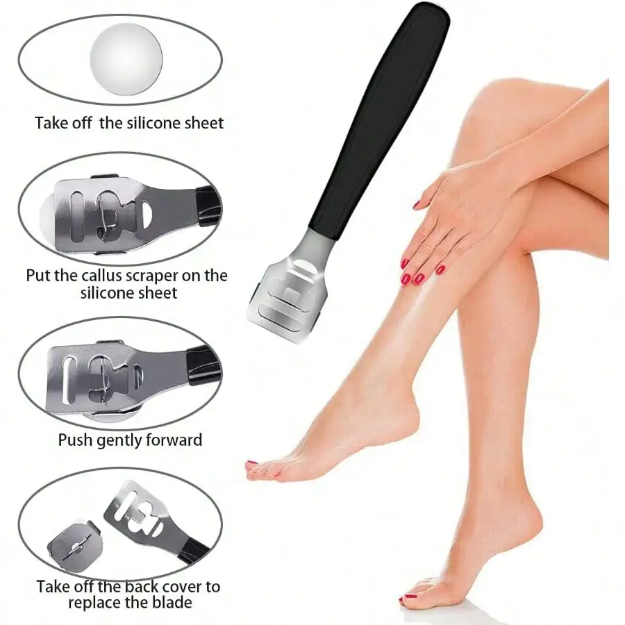 36-in-1-Pediküre-Set, professionelle Pediküre-Werkzeuge, Fußraspel, Fußentferner für abgestorbene Haut für die Pflege zu Hause und im Salon