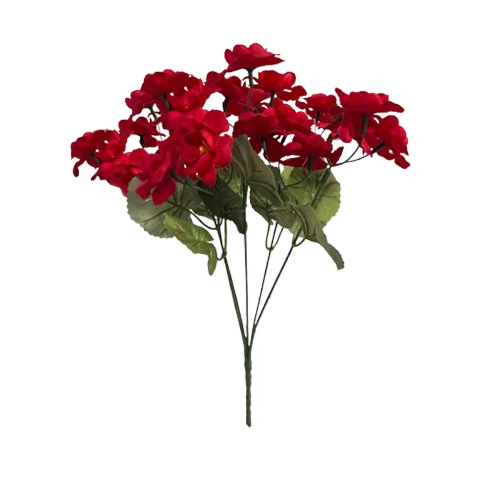 Realistic Artificial Begonia Flowers Floral Arrangement UV Protection Silk Begonia Flower Bridal Bouquet Flower Art
