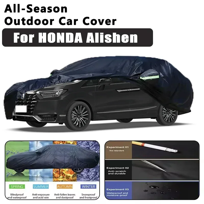 

For HONDA Alishen Car Covers Outdoor Waterproof Dustproof Sun Rain Snow Protection Thick Oxford Cloth Car Accessories