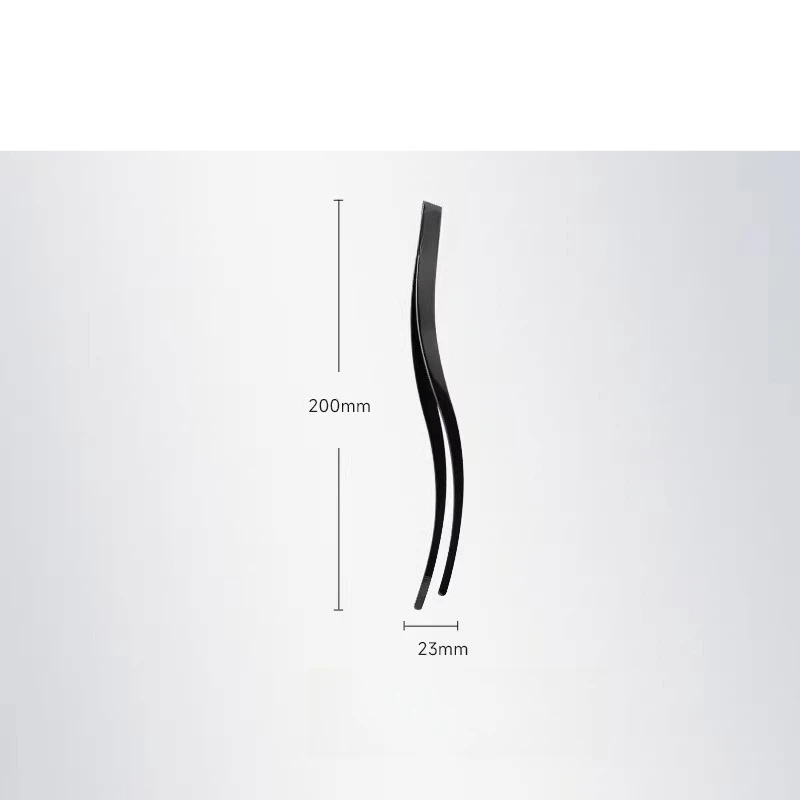 Carbon black series, decorative clip