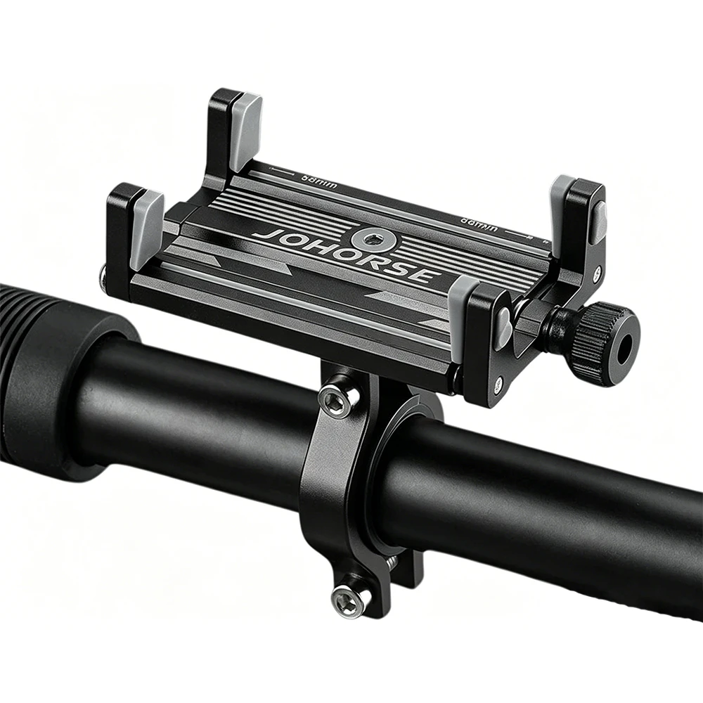 Suporte de telefone para bicicleta, suporte de alumínio para motocicleta, suporte antiderrapante para bicicleta, suporte ajustável para telefone, acessórios para bicicleta