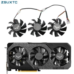 75MM 7Pin FD8015U12D GTX1660 RX5700 RX5700XT for ASUS GTX 1660Ti 1660super RX 5700 XT TUF X3 OC Graphics Cooling Fan
