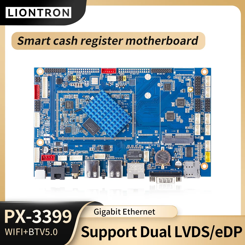 Liontron Commercial IOT Motherboard ARM Hexa Core Embedded Linux Android Development Single Computer Board for Cash register