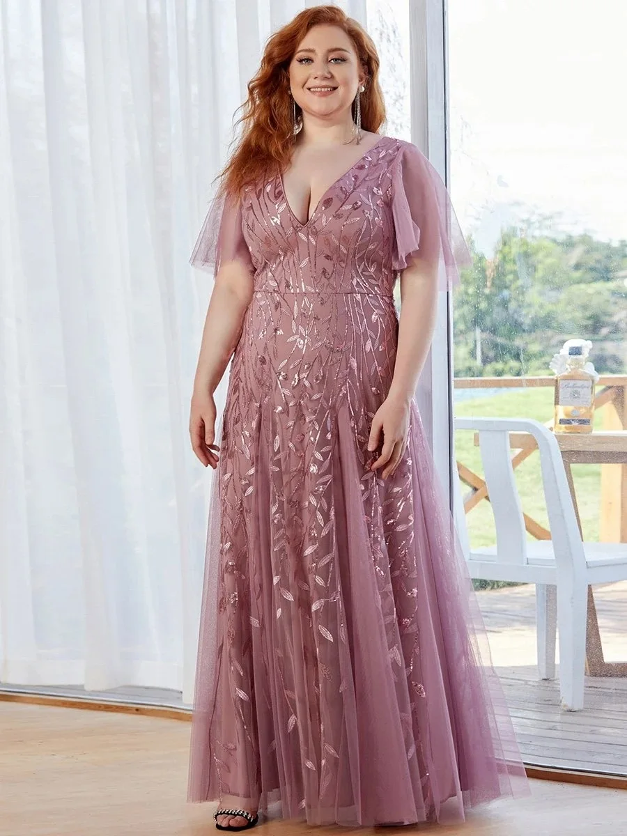 ICCLEK-Robe de cocktail à sequins pliables, robe de soirée longue, robe de paupières blanche, grande taille