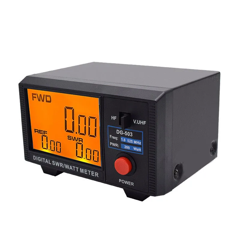 DG-503 Two-Way Radio Standing Wave Meter Measuring Shortwave UV Segment Standing Wave Power Meter LCD Digital Display 1.6-60MHz