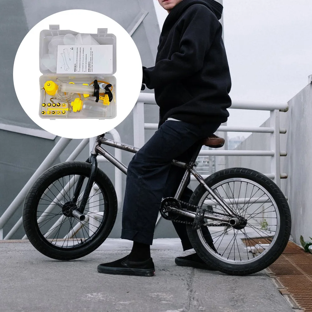 

1Set Durable Bike Disc Brake Oil Bleed Tool Kit Mineral Oil Refill Professional Mountain Repair Tool Bike Disc Filling Tools