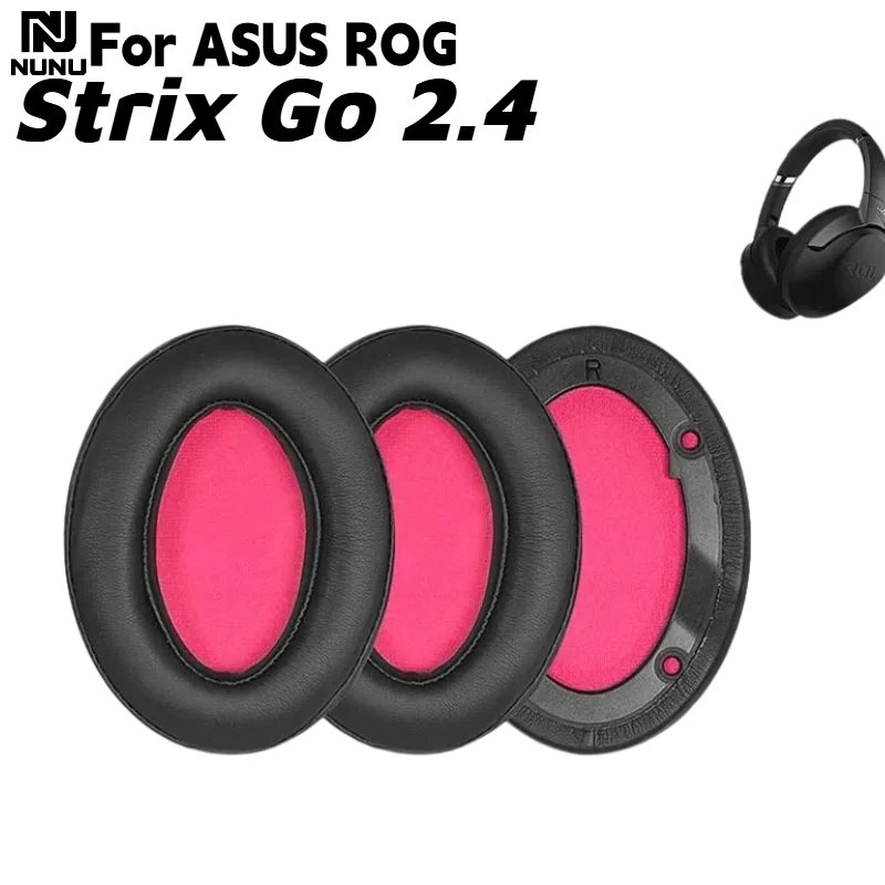 

NUNU Replacement Protein skin Ear Pads With buckle for ASUS ROG Strix Go 2.4 Headphones Repair Parts