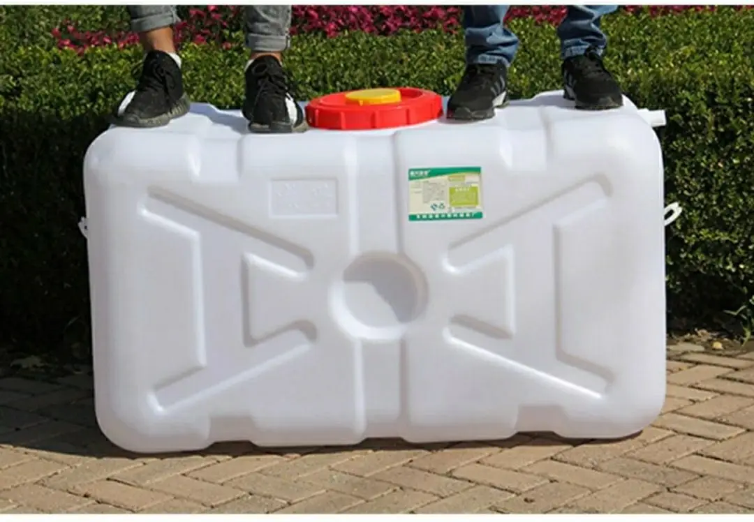 160L RV Household Thickened Water Tank Plastic Bucket Horizontal Rectangular Water Storage Tower Vehicle Mounted Water Weservo