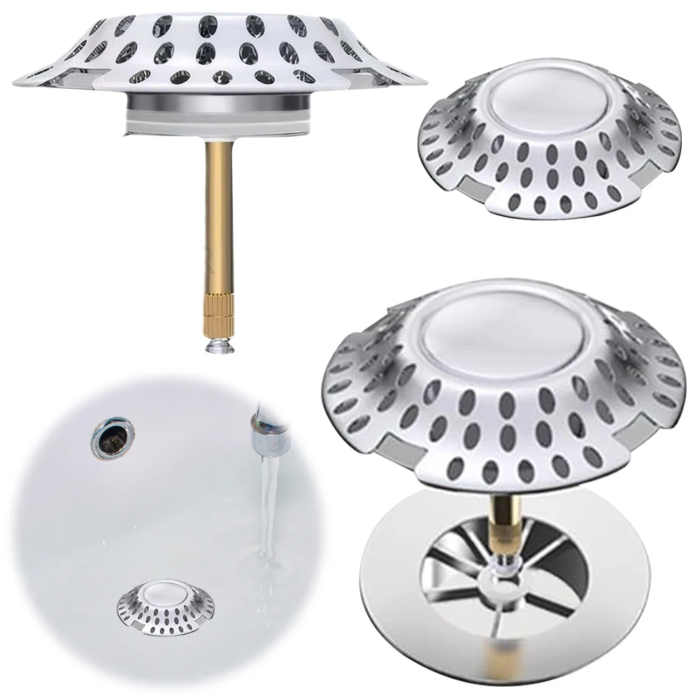 

Пробка для ванны Сливная пробка для ванны Антизасоряющаяся сливная пробка для ванны Уловитель волос Всплывающий сливной уловитель для ванны для сливного отверстия от 1,57 до 2,2