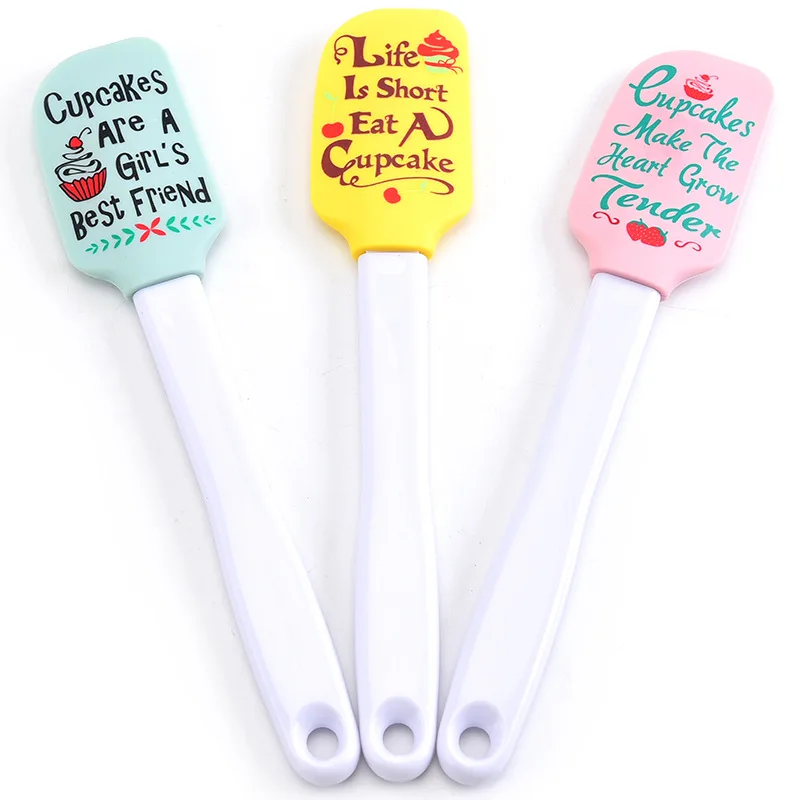 

Creative Letter Silicone Cake Spatula Bread Cream Baking Scraper Non-stick Butter Batter Chocolate Mixer Kitchen Cooking Tools