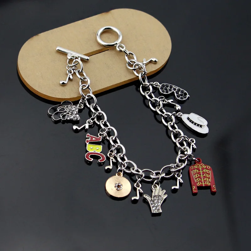 Michael Jackson Music Charm Bracelet New Arrival Infinity Bracelet Love Singer Bracelets For Fans Gifts Dropshipping