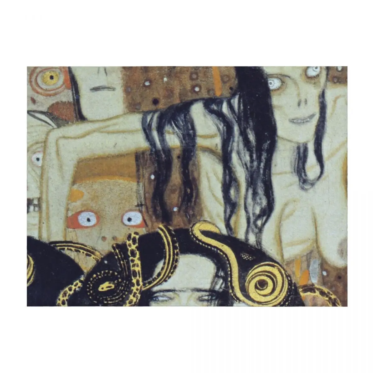 

Gustav Klimt - The Gorgons and Typheus Throw Blanket Bed Fashionable Custom decorative Blankets