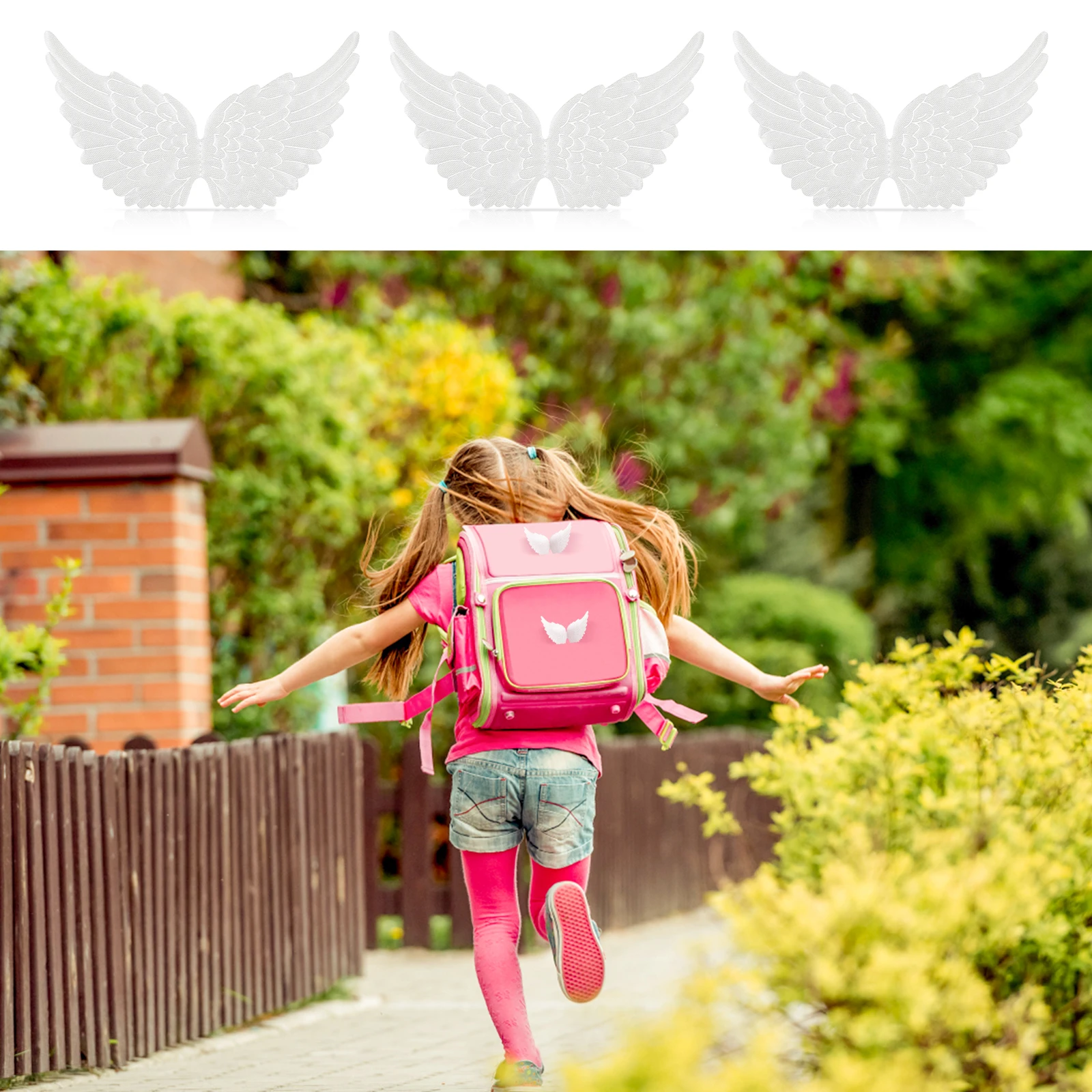 

12Pcs Fabric Angel Wings Decor DIY Pendants for Christmas Party Living Room Kids Room Wall Tree Hanging Ornament