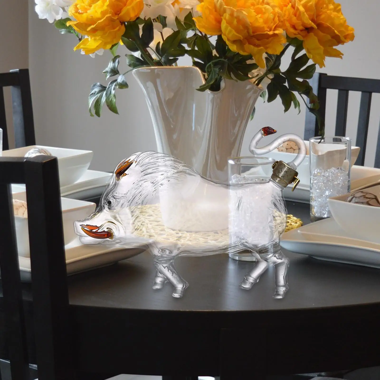 Decantador de Vino Moderno de Vidrio con Forma de Toro, Dispensador de Licores, Accesorios para Fiestas, Regalo para el Hogar o Bar