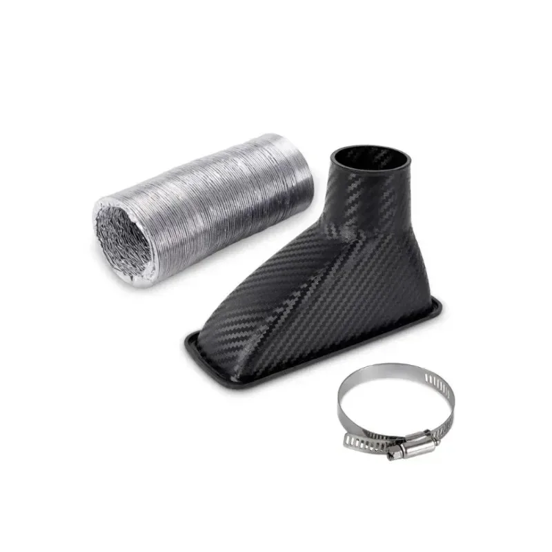 Universal New for Car Modification Air Intake Duct Air Inlet Square Modified Carbon Fiber Patterned Air Intake