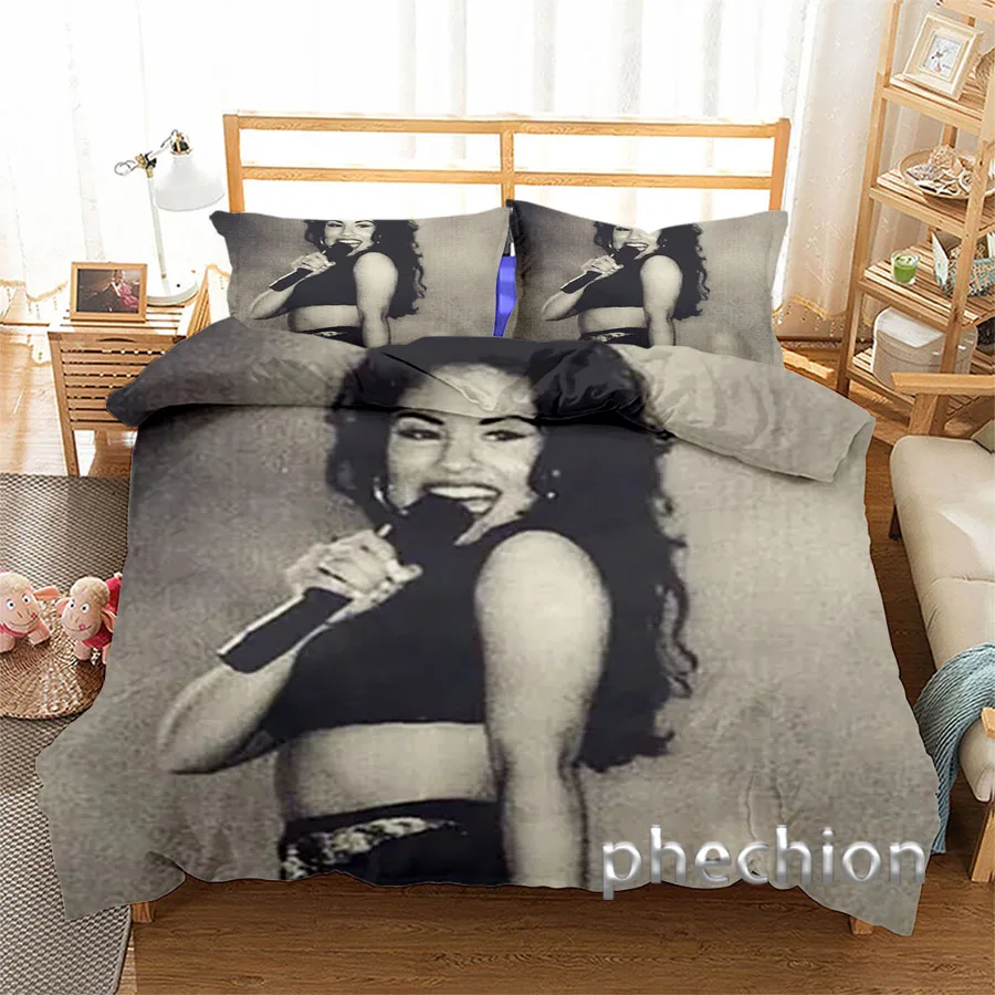 Selena Quintanilla 3D Print Bedding Set Duvet Covers Pillowcases One Piece Comforter Bedding Sets Bedclothes Bed K347