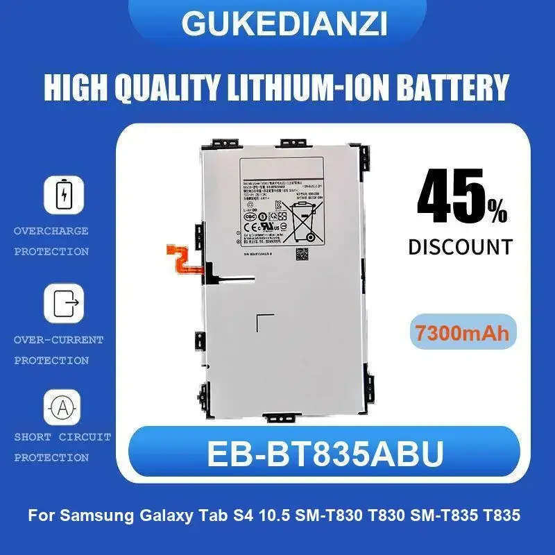 

EB-BT835ABU Аккумулятор для планшета Samsung Galaxy Tab S4 10,5 SM-T830 T830 SM-T835 T835 7300 мАч Высокое качество