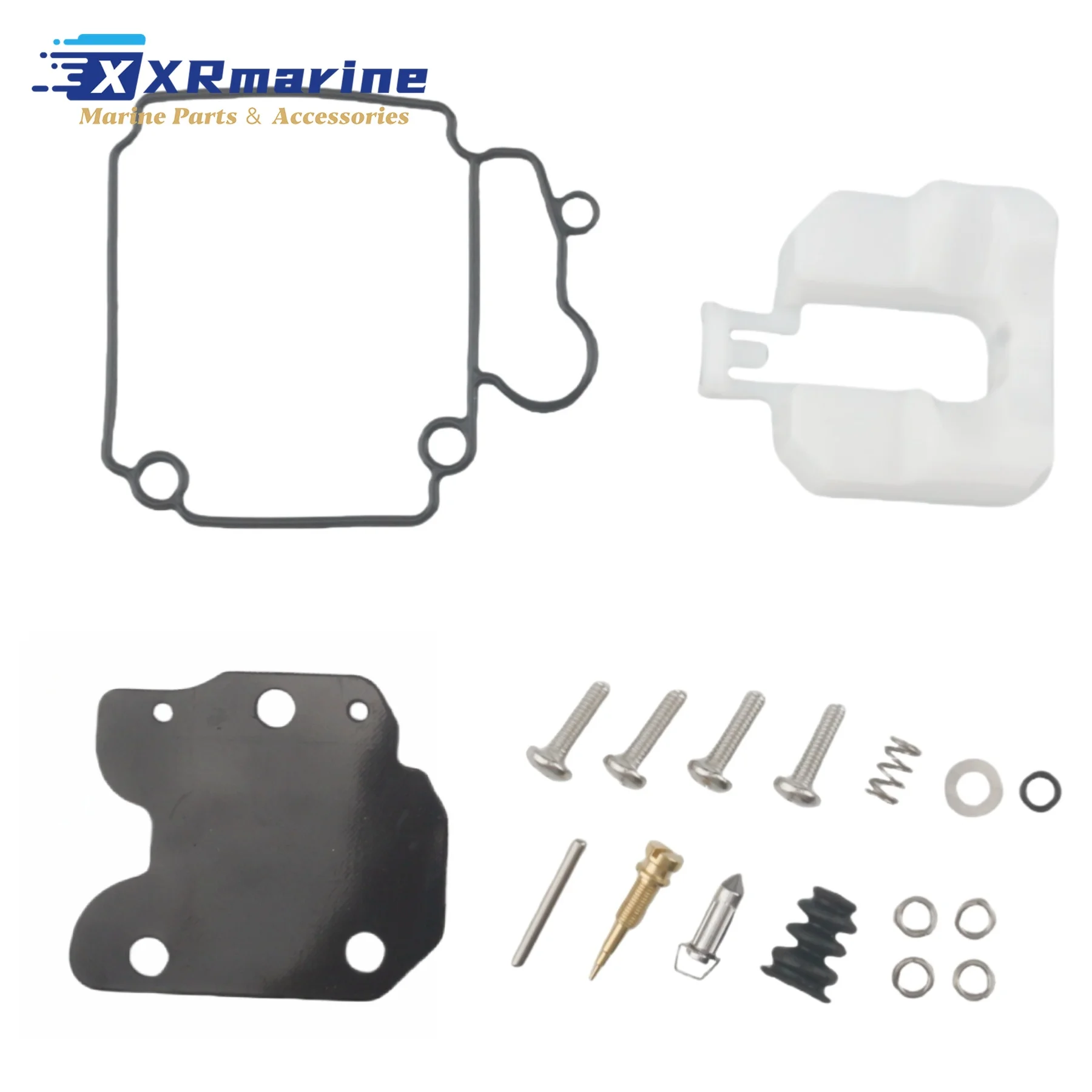 

6AH-W0093 Outboard Carburetor Repair Kit Compatible with Yamaha 4 Stroke 9.9 To 20 HP Motors Replaces 6AH-W0093-01 6AH-W0093-00