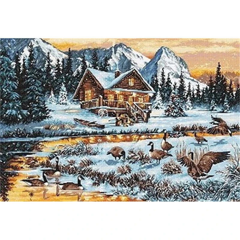 6747 Counted Cross Stitch Complete Kit Cross-stitch Hobby DIY Embroidery Kit Cross Stitch Set Needlework Kids Handicrafts Adults