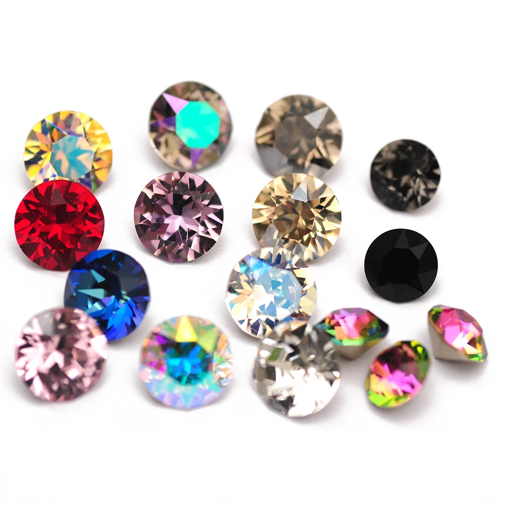 Nail Charms Mini Chaton Cut Glass Rhinestones Mixed Color DIY Jewelry Decorations Diamond Sewing Supples Design Crystal Stones