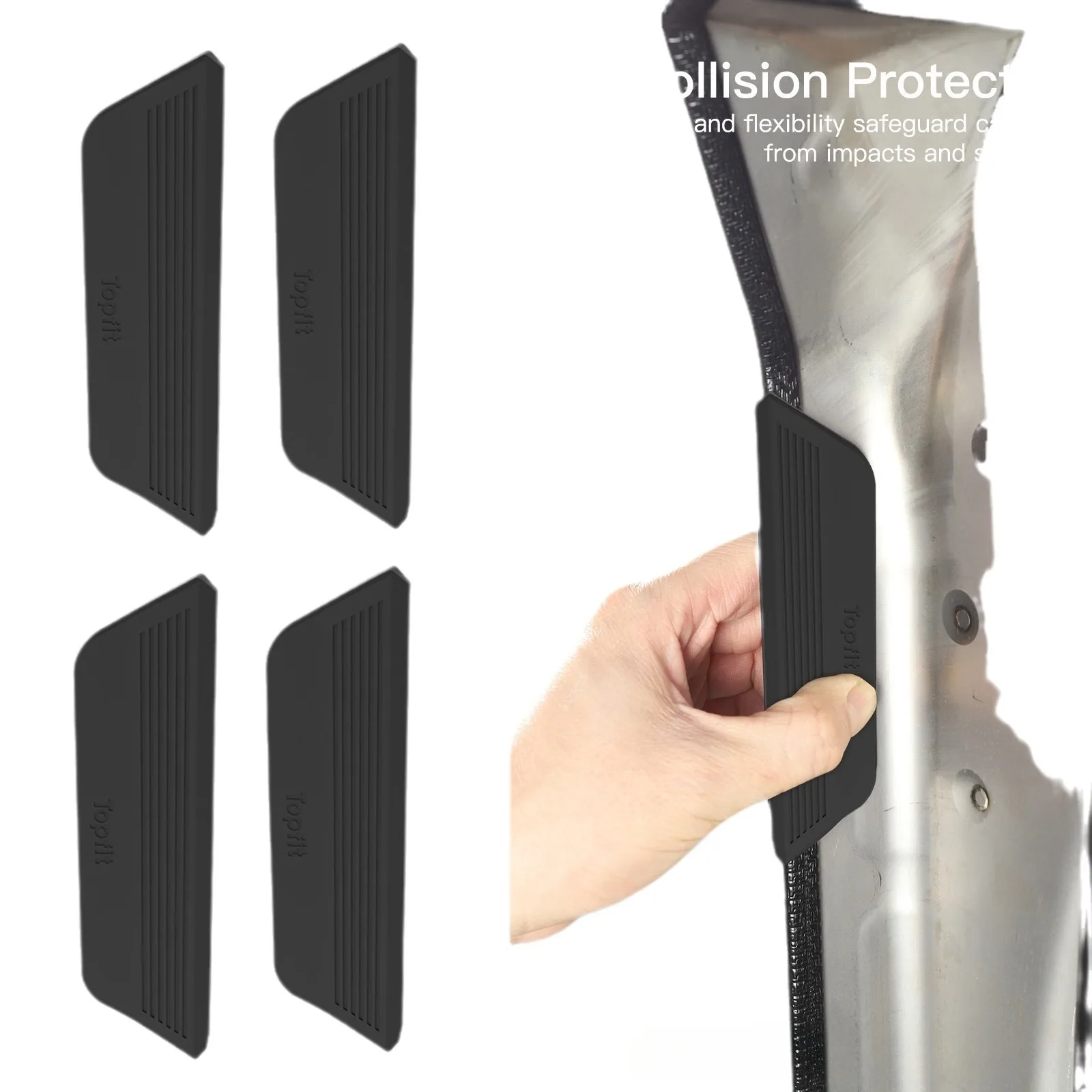 

4pcs Fingerprint-Resistant Door Handle For 2025 2024 Tesla Cybertruck Silicone Car Door Handle Cover Modification Accessories