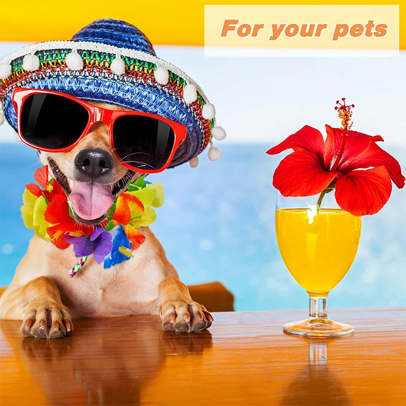 10 Stück/Set Künstliche Tropische Palmblätter Gefälschte Hibiskusblüten für Strandtisch-Dekoration Hawaiianische Party Hochzeitsdekoration Geschenk – Detail 7