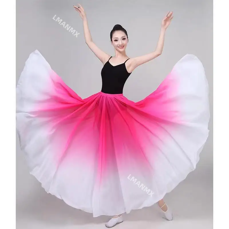 360/540/720 Degree Spain Flamenco Dance Performer Dresses for Women Stage Performance Classical Dance Skirts Costumes