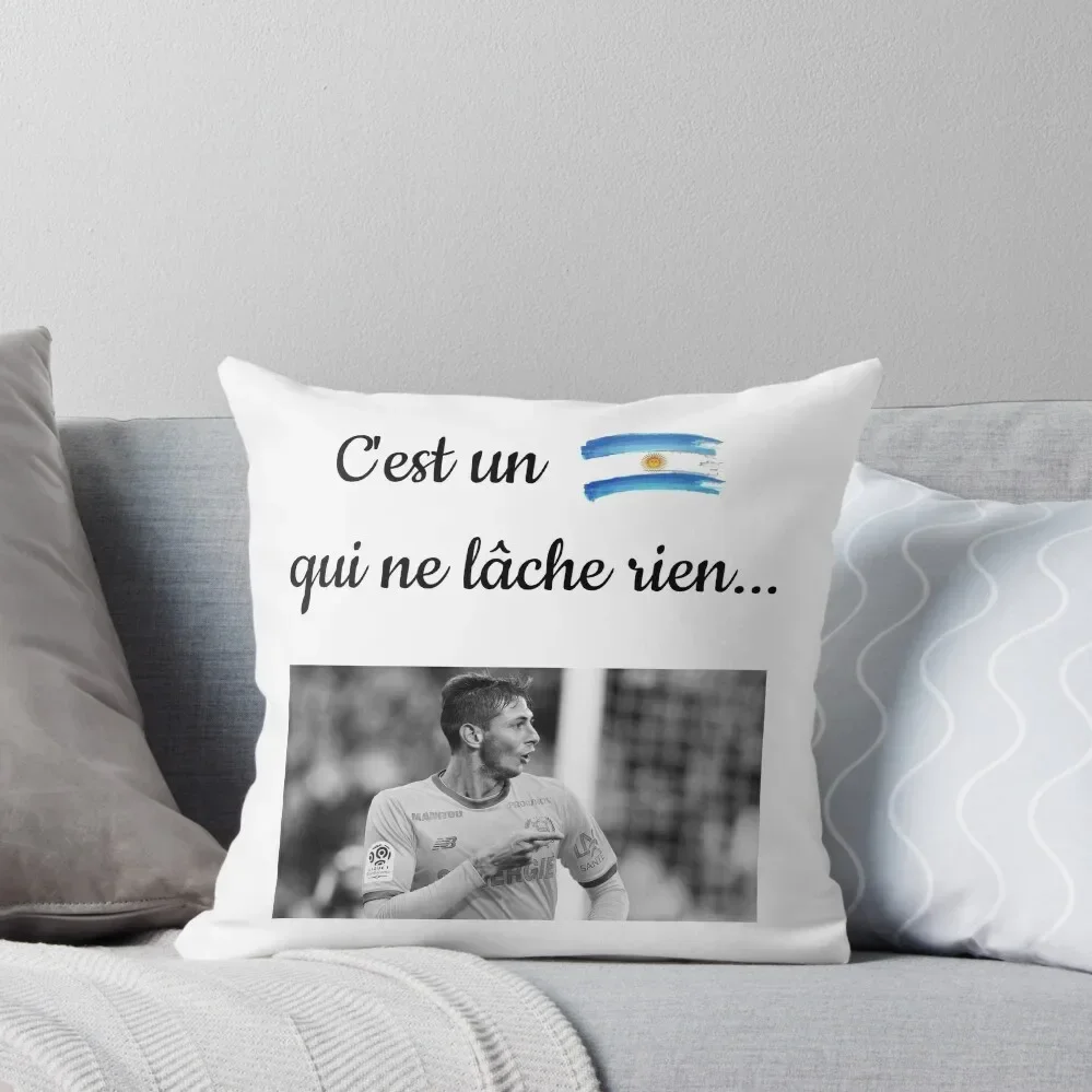 He's an Argentinian who never lets go ... Emiliano Sala Throw Pillow Pillowcases Bed Cushions Luxury Cushion Cover Pillow