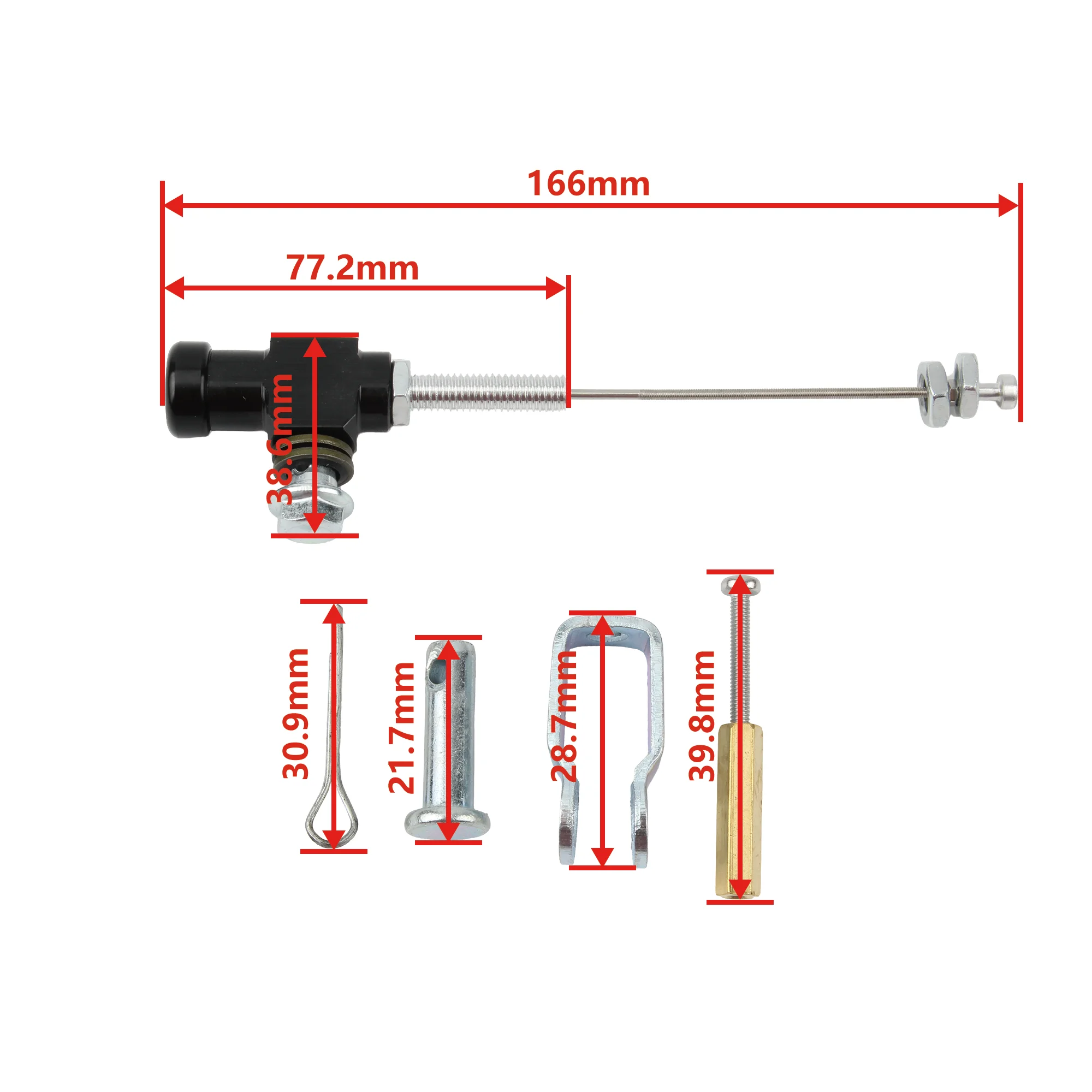 Hydraulic Clutches Motorcycle Hydraulic Clutch Performance Brake Master Cylinder Rod System Universal Efficient Transfer Pump