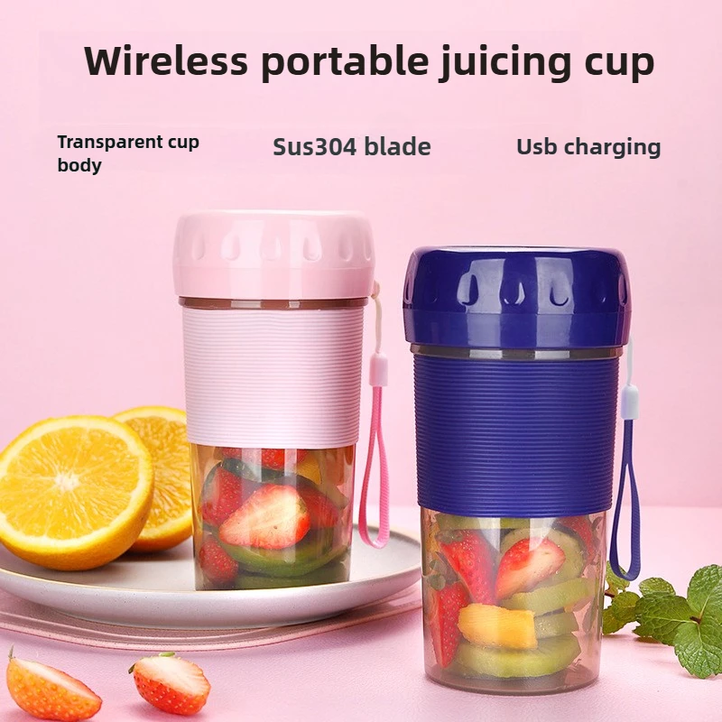 

Wireless Mini Smoothie Blender Mixer Fruit Juice Maker Portable Juicer Usb Rechargeable Electric Juicer Machine Glass Cup