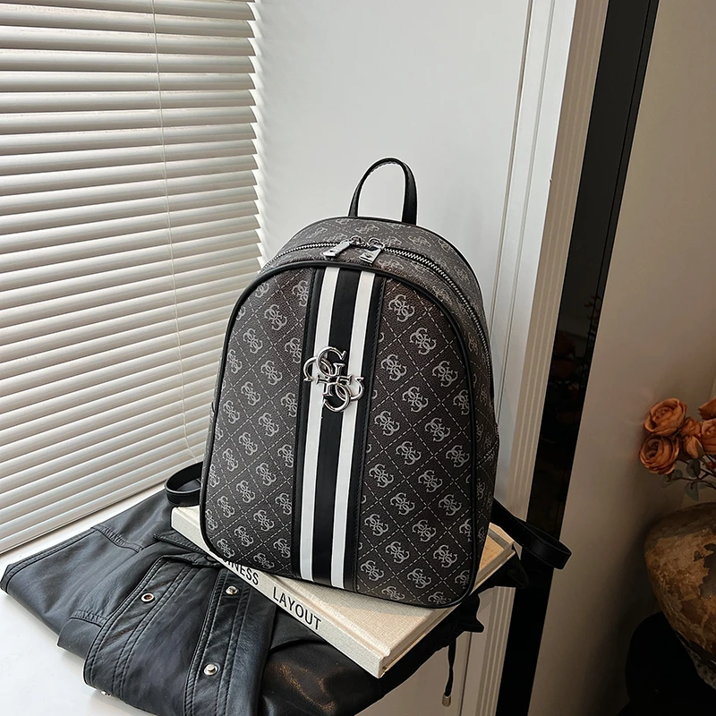 Sac à dos rétro minimaliste à fermeture éclair pour femmes, sac à main en cuir de haute qualité de styliste Style Paris, sac à bandoulière à la mode