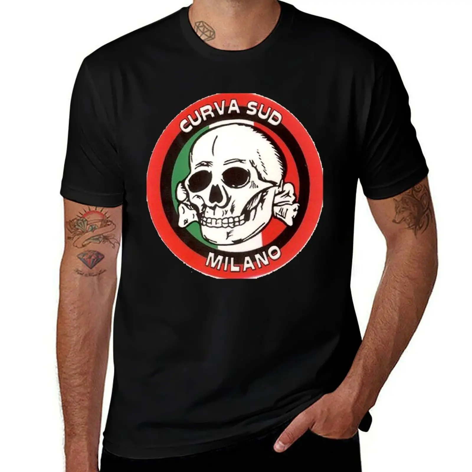 T-shirt graphique pour homme, haut humoristique et personnalisé, curva sud milano