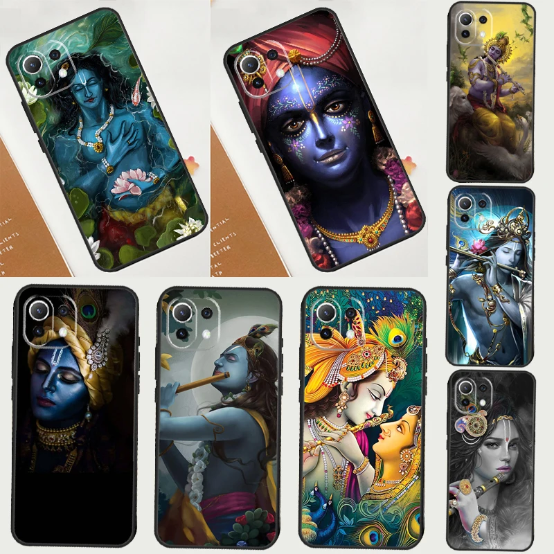 Indian God Lord Krishna Case For POCO F5 X3 X5 Pro X4 F4 GT C40 M5s F3 Cover For Xiaomi 13 12 Lite 12T 11T Pro 12X