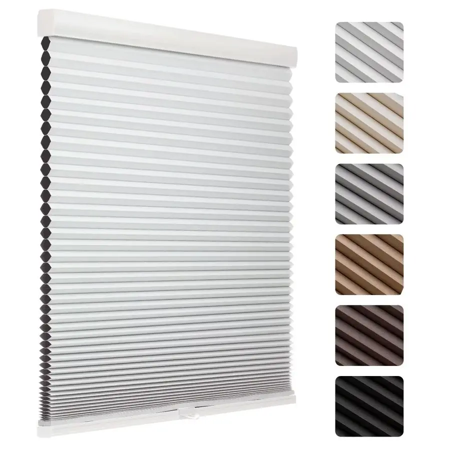 

Cordless Blackout Cellular Shades, 1.5 Honeycomb Window Blinds for Bedroom amp Nursery, Thermal Insulated, Noise Reducing, Priva