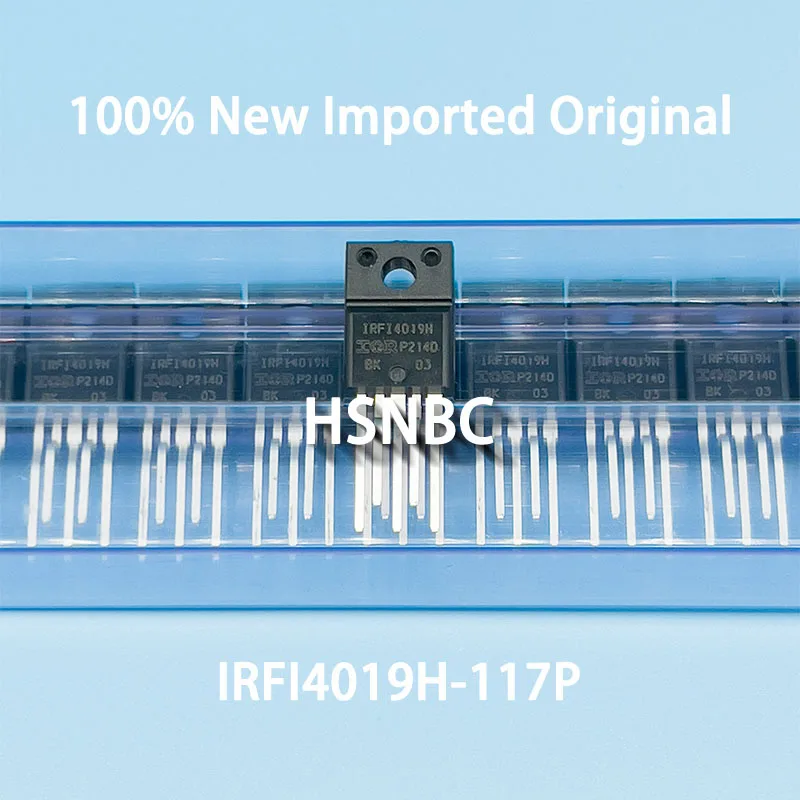 

10Pcs/Lot IRFI4019H-117P IRFI4019H TO-220F-5 8.7A 150V MOSFET N-channel Power Transistor 100% New Imported Original