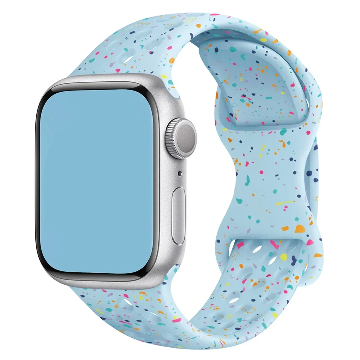 Sport-Silikonarmband für Apple Watch Band Ultra 4 3 2 49mm 46mm 42mm 45mm 44mm 41mm Armband IWatch Series 12 11 10 9 8 7 6 SE3