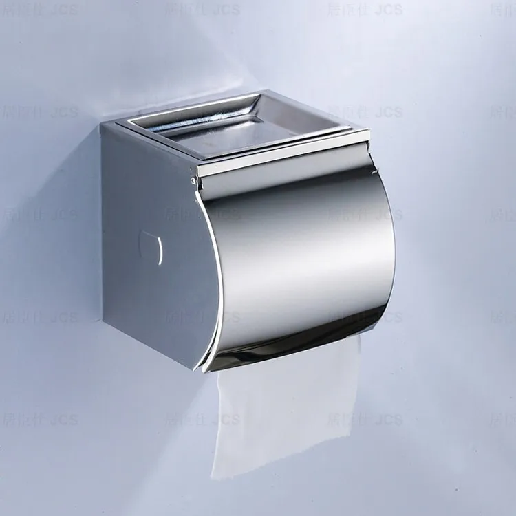 

Stainless Steel Toilet Paper Holders Waterproof Tissue Box Rack Bathroom Tissue Roll Paper Holder Hardware Rack Accessories