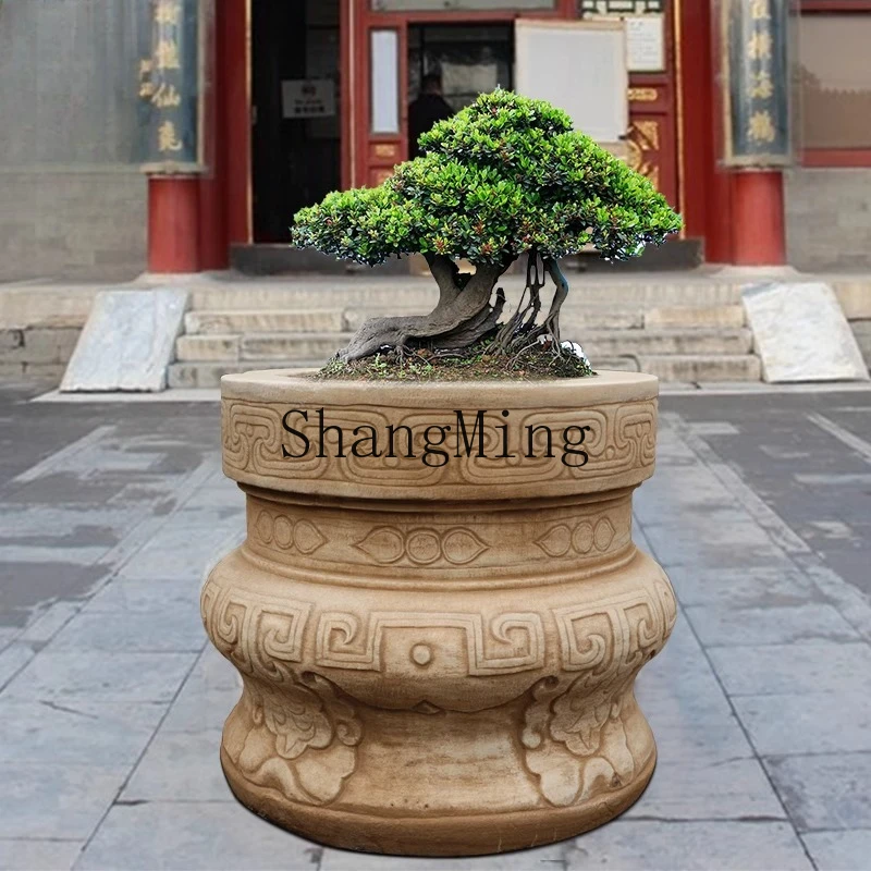 

DHY stone carving flower tray marble courtyard bonsai rockery stone bottom bracket