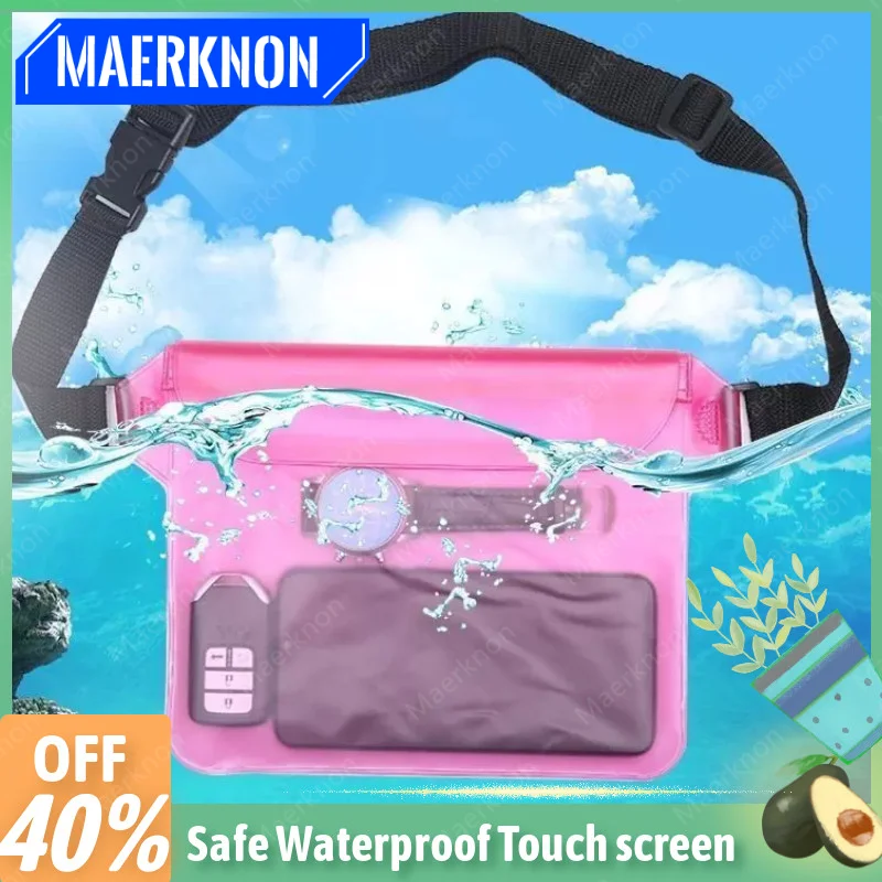 Sealing Waterproof Swimming Waist Bag PVC For iPhone iPad Sports Pouch Fanny Case Storage Bag Underwater Mobile Phones Dry Bags