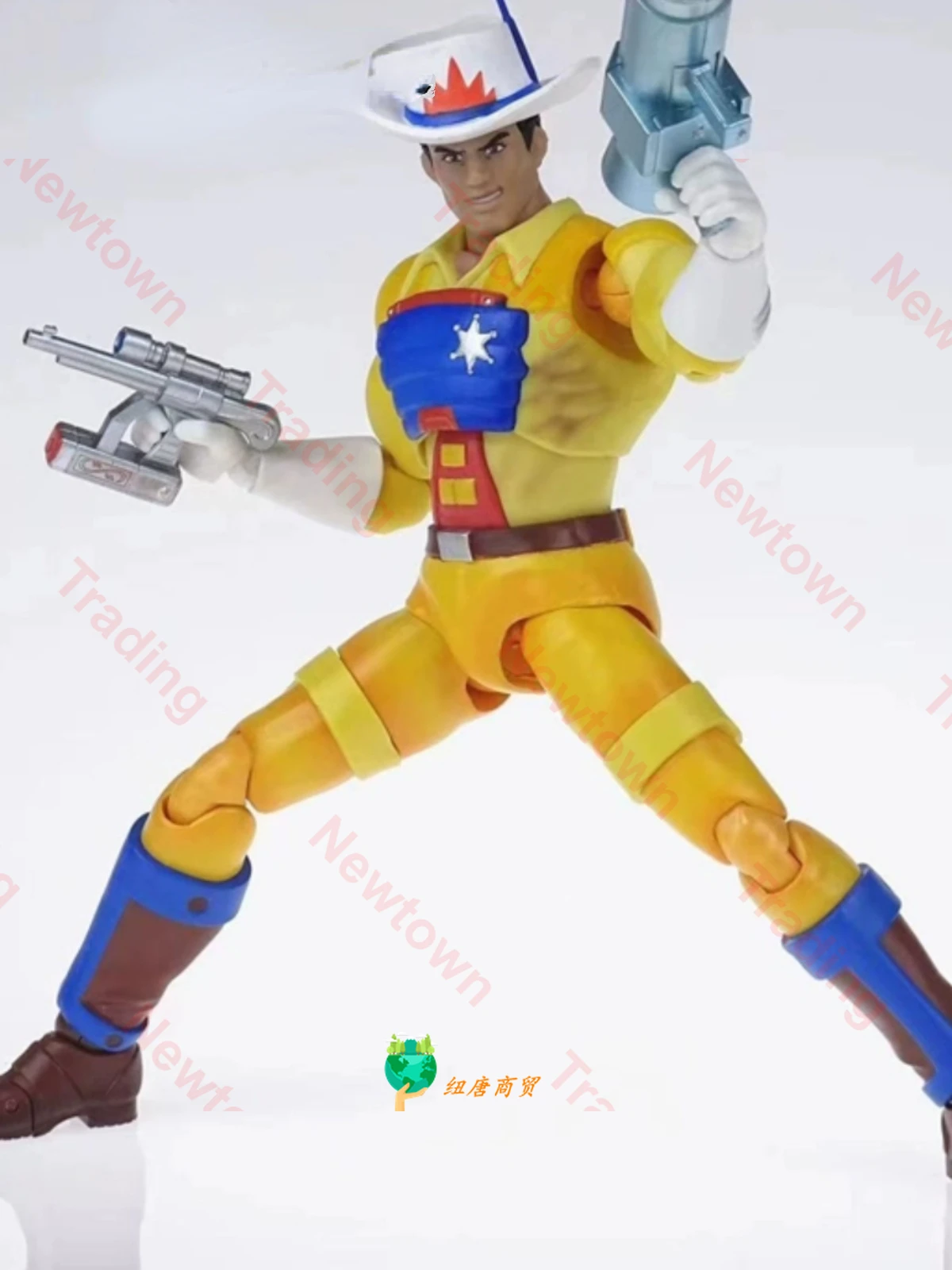 In Stock KUN Monkey King GT Star Sheriff BraveStarr Bravestar 1/12 Movable Figure Bear's Power Movable Figure