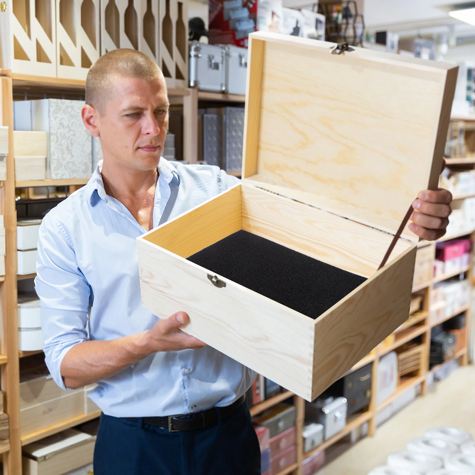 

2Pcs Jewelry Box Grid Sponge Inserts Soft Cushion Organizer Holder for Ring Display Tray Jewelry Storage Divider Pad