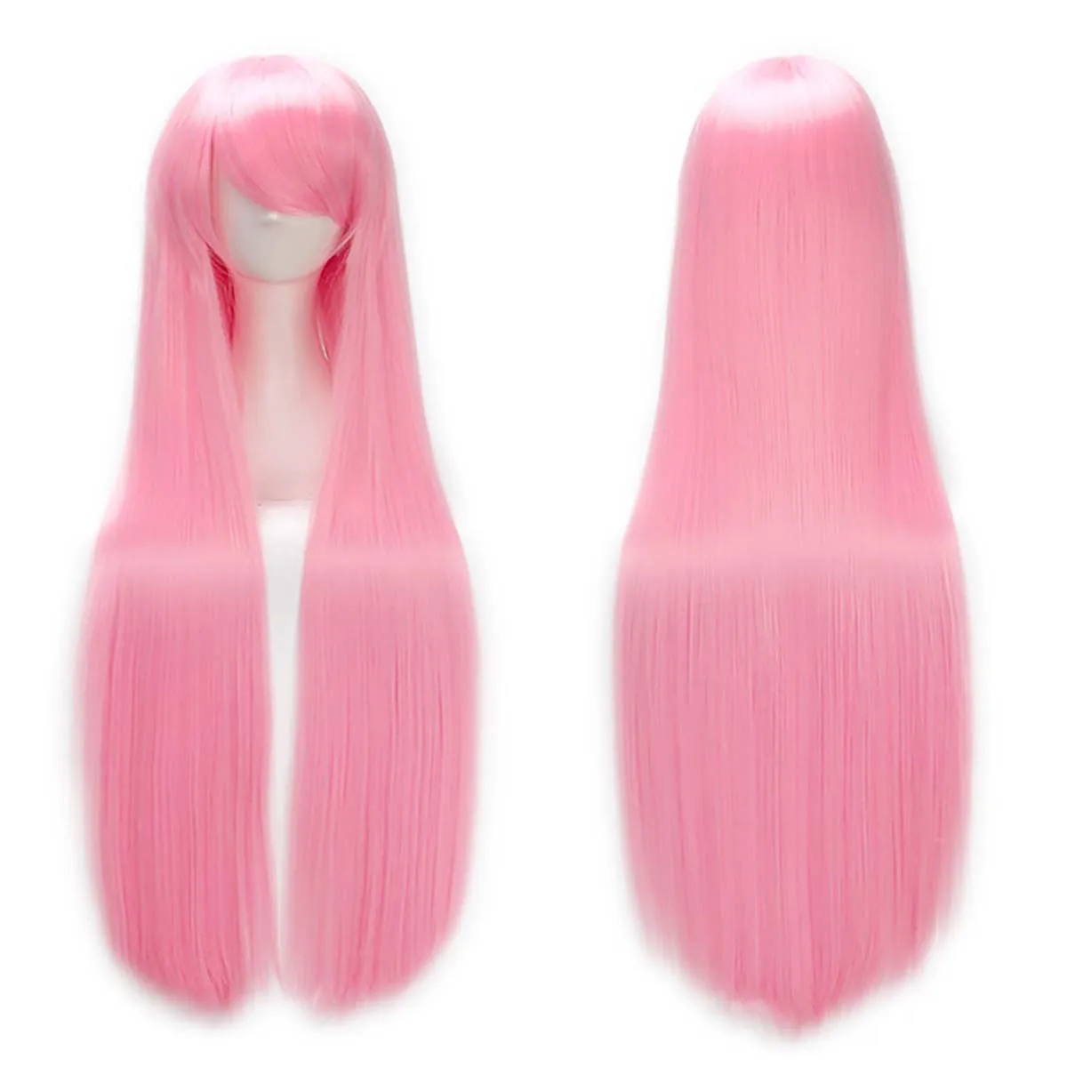 

Хэллоуин Вечеринка 100 см Черный Розовый Красный Зеленый Длинные Прямые Косплей Термостойкие Парики Волос