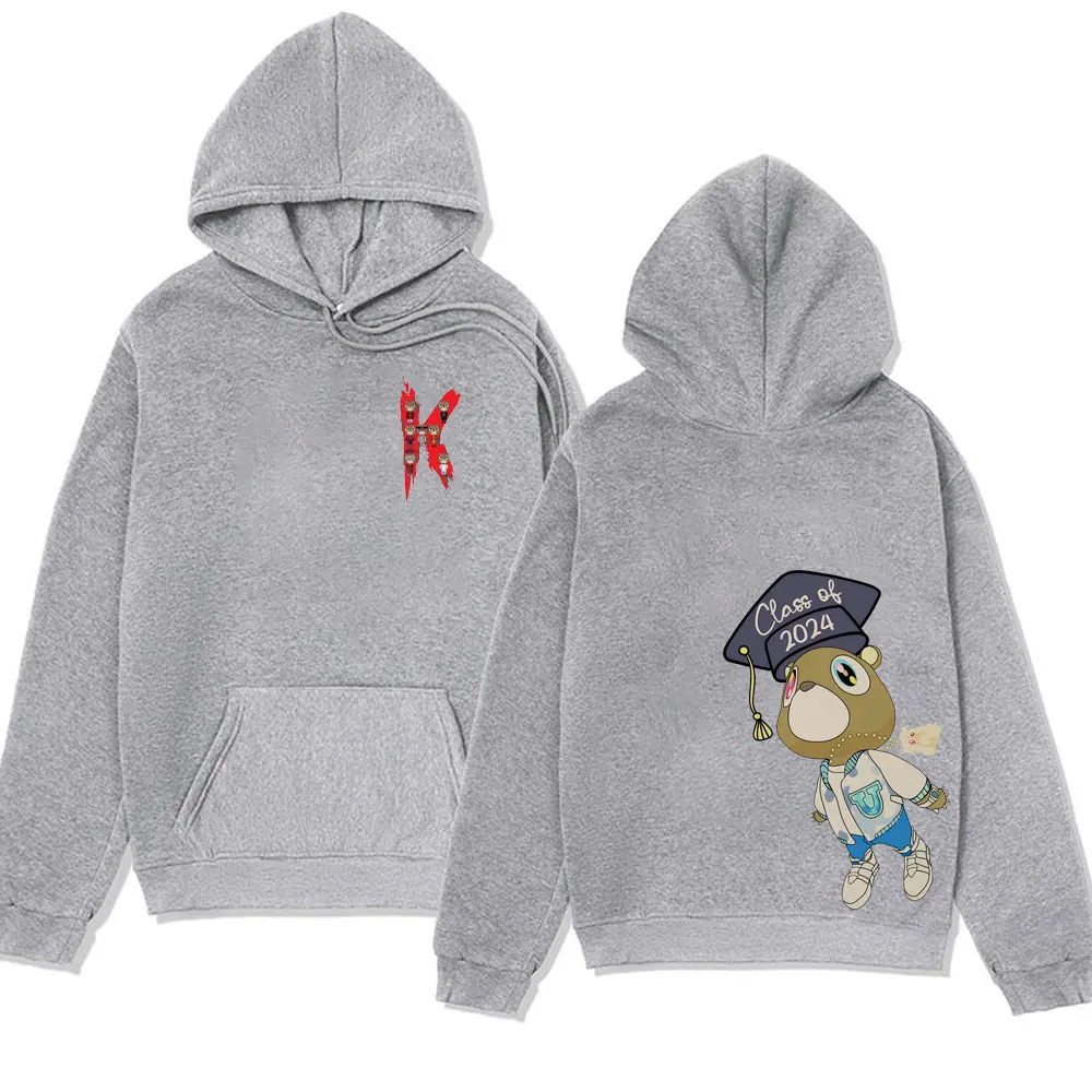 Rapper Kanye West Hoodie Music Album College Dropout Long Sleeve Hooded Sweatshirts Men's Women's Fashion Hip Hop Hoodies Male